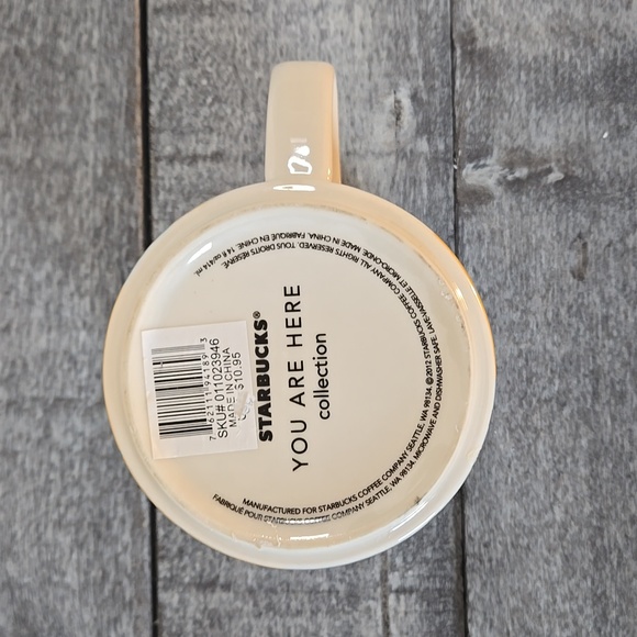 Starbucks You Are Here Collection Series San Diego Mug Blue and Yellow Design - Picture 6 of 6